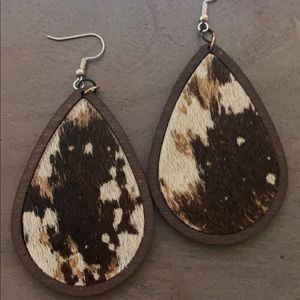 COWHIDE EARRINGS